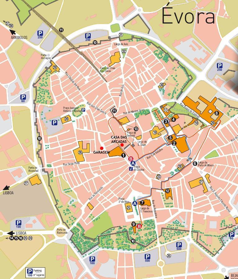 Casa Das Arcadas, Garage Free - Praca De Giraldo Évora Zewnętrze zdjęcie